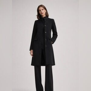 J Crew  Elegant Black pea Coat